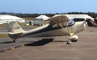 G-IVOR @ EGFH - Closer view of visiting Aeronca Chief. Summer 1994. - by Roger Winser