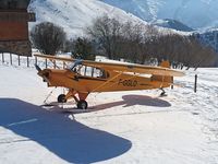 F-GGLO @ LFHU - Piper PA18 - by jft07