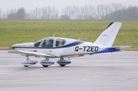 G-TZED @ EGSH - Arriving at Norwich in rain. - by keithnewsome