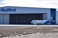 N196SY @ KBOI - Stopping at the Skywest Maintenance hanger for check out then put into active service. Aircraft was delivered to Skywest on 1-18-18.