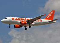 G-EZEW @ LEBL - La ding rwy 25R without 'Come on, Let's fly' titles - by Shunn311