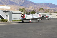 N3169G @ SZP - 1945 North American AT-6F TEXAN 'Daring Diane' of the Condor Squadron, P&W R-1340 550 Hp, taxi to Fuel Dock - by Doug Robertson
