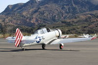 N3169G @ SZP - 1945 North American AT-6F TEXAN 'Daring Diane' of the Condor Squadron, P&W R-1340 550 Hp, engine warmup - by Doug Robertson
