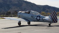 N3169G @ SZP - 1945 North American AT-6F TEXAN 'Daring Diane' of the Condor Squadron, P&W R-1340 550 Hp, engine start-warmup - by Doug Robertson