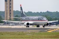 N514AU @ KCLT - US Airways B733 lining-up. - by FerryPNL