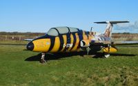 RA-01611 @ EGFH - Resident ex-Soviet Air Force Delfin in the sunshine. - by Roger Winser