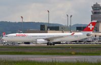 HB-JHE @ LSZH - Swiss A333 under tow. - by FerryPNL