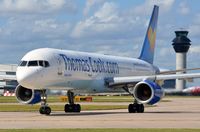 G-JMCE @ EGCC - Thomas Cook B752 lining-up. Now operating cargo flights in China for SF Airlines. - by FerryPNL