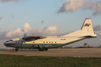 UR-CBF @ LMML - Antonov An-12 UR-CBF Aerovis - by Raymond Zammit