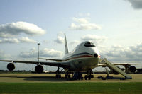 N4508H @ EHAM - China Airlines Boeing 747SP-09 parked at Schiphol-Oost, the Netherlands, 1983 - by Van Propeller