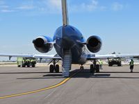 N860GA @ KBOI - Being refused on the west de ice pad. ARFF was requested in case of problems. - by Gerald Howard