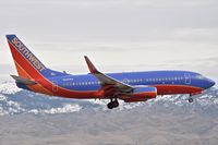N490WN @ KBOI - Landing RWY 10R. - by Gerald Howard