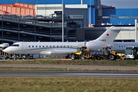 C-GNRS @ EGGW - Chartright Air Incorperated BD 700 on stand at London Luton - by dave226688
