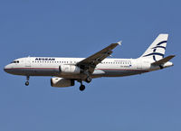 SX-DVN @ LEBL - Landing rwy 25R - by Shunn311
