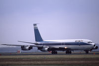 4X-ATT @ EHAM - El Al Israel Airlines Boeing 707-358B landing at Schiphol airport, the Netherlands, 1988 - by Van Propeller