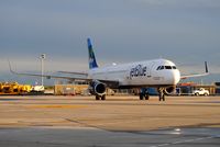 N955JB @ KJFK - One of JetBlue's All-Core A321 taxiing into the gate at JFK - by Nick Marconi