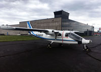 N384VP @ I69 - Fuel stop before filming Monday Night Football. - by Chris Clarke