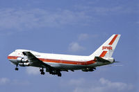 PK-GSE @ EHAM - Garuda Indonesian Boeing 747-2U3B taking off from Schiphol airport, the Netherlands, 1983 - by Van Propeller