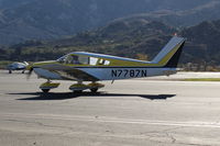 N7787N @ SZP - 1969 Piper PA-28-180 CHEROKEE, Lycoming O&VO-360 180 Hp, taxi off the active - by Doug Robertson