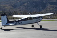N2982A @ SZP - 1953 Cessna 180, Continental O-470A, 225 Hp, first year of production, taxi to Rwy 04 - by Doug Robertson