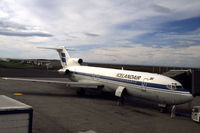 TF-FLI @ BIKF - Icelandair Boeing 727-208 at the gate at Keflavik airport, Iceland, 1989