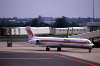 PH-MBZ @ EHAM - Martinair Holland MD-82 taxiing at Schiphol airport, the Netherlands, 1982 - by Van Propeller