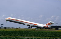 PH-MCD @ EHAM - Martinair Holland MD-82 taking off from Schiphol airport, the Netherlands, 1983 - by Van Propeller