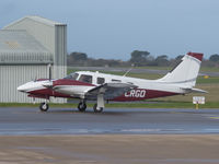 G-CRGD @ EGJB - Taxiing to the west parking after arrival at Guernsey