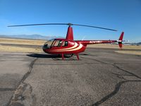 N241AU @ KAVQ - Volare Helicopters R44 II at rest - by Ehud Gavron