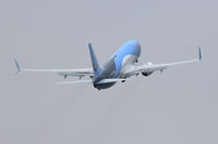 G-TAWU @ EGFF - 737-8K5, TUI call sign TUI Air 7CV, seen departing r12 en-route to Lanzarote. - by Derek Flewin