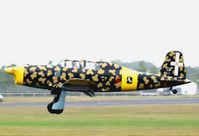 G-BBII @ EGLF - Landing at Farnborough.