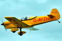 G-AYZH @ EGTH - Flypast