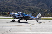 N3378K @ SZP - 1946 Globe GC-1B SWIFT, Lycoming O-320-E2D 150 Hp upgrade by STC, a stunning highly polished example, taxi off the active - by Doug Robertson