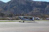 N2982A @ SZP - 1953 Cessna 180, Continental O-470 225 Hp, first year of production, takeoff roll Rwy 04 - by Doug Robertson