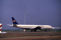 N902R @ EHAM - Volcanair Douglas DC-8-55F freighter at Schiphol-Oost, the Netherlands, 1987 - by Van Propeller