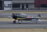 N7757 @ KPAE - Harvard Mk IV getting ready to take off during VAW - by Eric Olsen