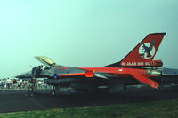 J-215 @ EHEH - Royal Netherlands Air Force F-16A at Eindhoven Air Base Open Day 1993. Special markings for 50 years 322 squadron - by Van Propeller