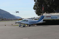 N43601 @ SZP - 1974 Piper PA-28-140 CRUISER, Lycoming O&VO-360 180 Hp upgrade by STC, at Fuel Dock - by Doug Robertson