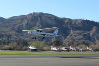 N739MB @ SZP - 1978 Cessna 172N SKYHAWK, Lycoming O-320-H2AD 160 Hp, takeoff climb Rwy 04 - by Doug Robertson