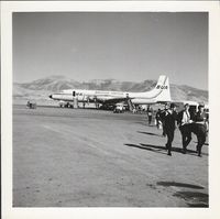G-ANCD @ ATH - Bristol Britannia G-ANCD of British United Airways; just landed at ATH  Athens Airport from EDI on a student charter flight in mid September 1966. (I think it was on Sat 10th, or maybe 17th Sep.) The one-way ticket cost £25 in 1966! - by P J Summerfield