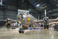 44-27297 @ KFFO - On display at the National Museum of the U.S. Air Force.  “Bockscar” was a Silverplate conversion, assigned to 393rd BS, 509th Composite Group.  It dropped the “Fat Man” Plutonium atomic bomb on Nagasaki, its secondary target on Aug. 9, 1945. - by Arjun Sarup