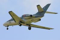 32 @ LFRJ - Dassault Falcon 10 MER, Short approach rwy 08, Landivisiau Naval Air Base (LFRJ) - by Yves-Q