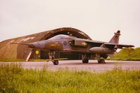 XX973 @ EBLG - RAF Jaguar GR.1 XX973 31 Sqn RAF Bruggen at EBLG 1980. Crashed at Gutersloh (D) 14 Apr 1981 - by Guy Vandersteen