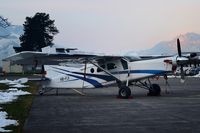 HB-FJI @ LSZC - With 'THE WORLD'S LEADING STOL' titles - by Grimmi