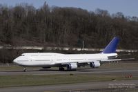 N828BA @ KBFI - The first 747-8 passenger jet getting ready to depart Boeing Field. - by Eric Olsen