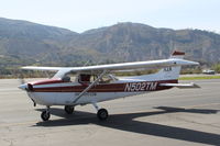N502TM @ SZP - 1975 Cessna 172M SKYHAWK, Lycoming O-320 E2D 150 Hp, taxi to Rwy 22 - by Doug Robertson