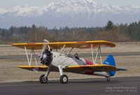 N75035 @ KTIW - Stearman taxing towards the tower. - by Eric Olsen