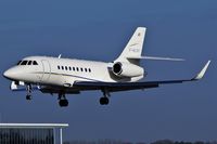 F-HLRX @ EGLF - Michelin Air Services Falcon 2000s landing at Farnborough - FAB - by dave226688