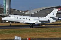 LN-RTO @ EGLF - Reitangruppen Falcon 2000LX LN_RTO touching down on 24 at Farnborough - FAB - by dave226688