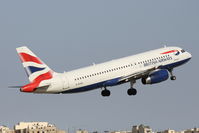 G-EUUC @ LMML - A320 G-EUUC British Airways - by Raymond Zammit